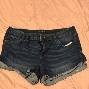 Aeropostale Women's Jean Shorts - Deep Indigo